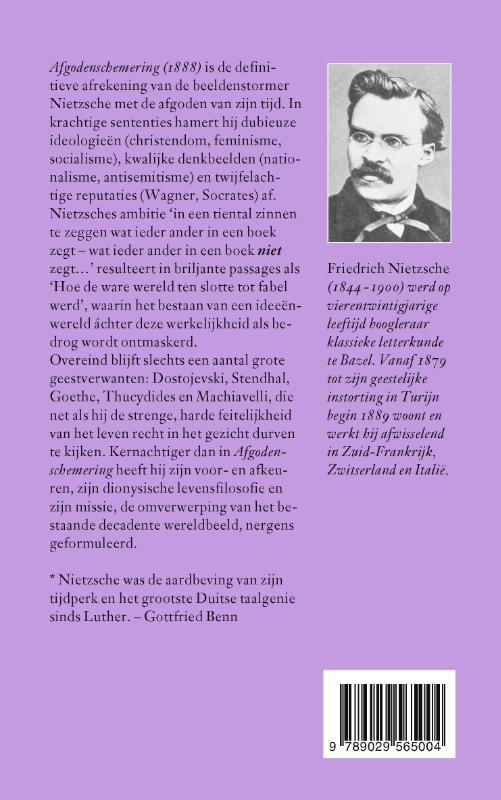 Achterkant van Afgodenschemering