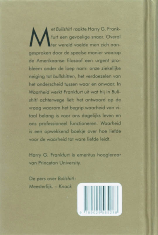 Achterkant van Waarheid