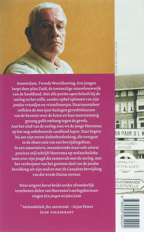 Achterkant van Een jongen uit plan Zuid '38-'46
