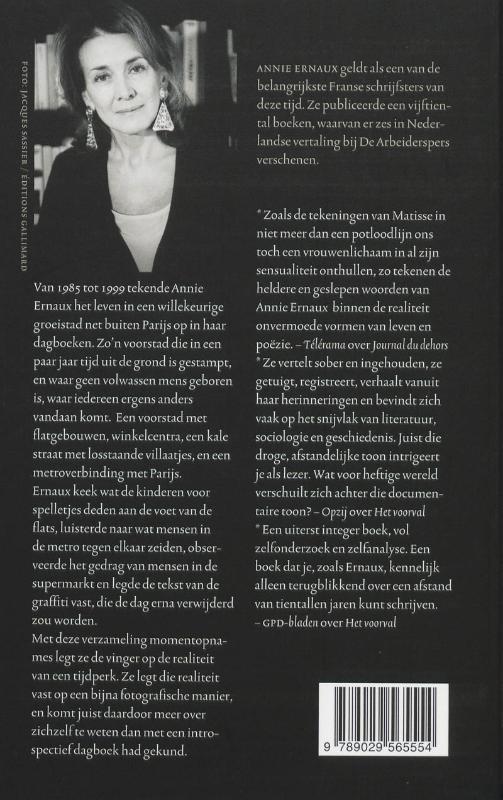 Achterkant van De blik naar buiten