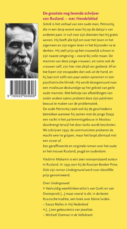 Achterkant van Schrik