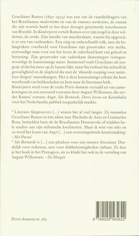 Achterkant van Kinderjaren