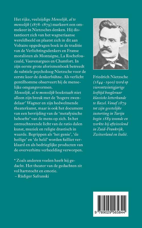 Achterkant van Menselijk , al te menselijk
