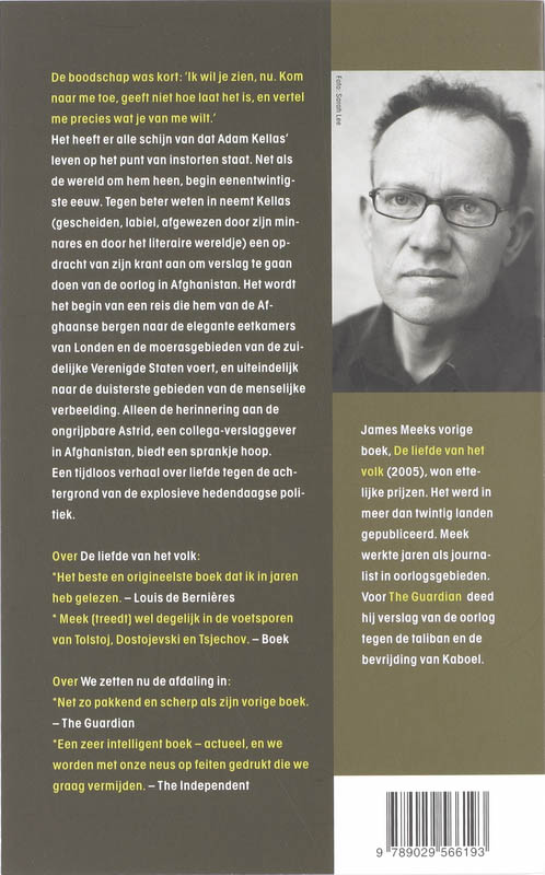 Achterkant van We zetten nu de afdaling in
