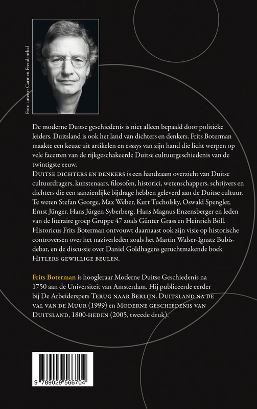 Achterkant van Duitse dichters en denkers