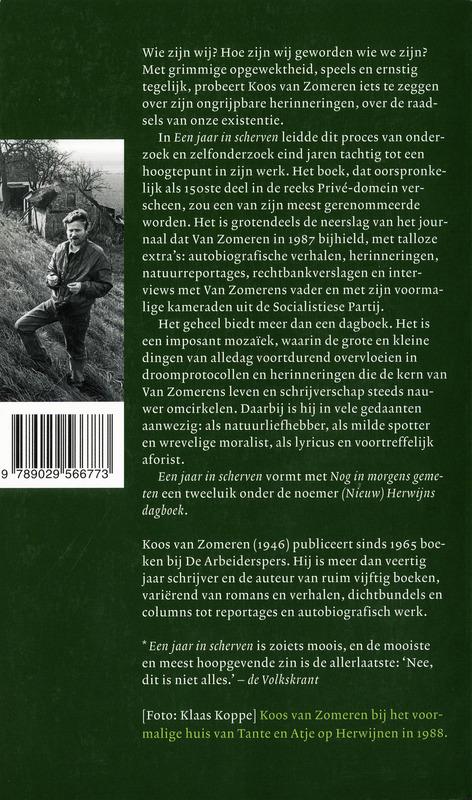 Achterkant van Een jaar in scherven