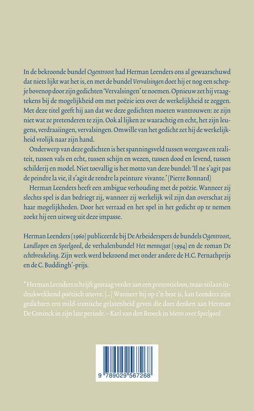 Achterkant van Vervalsingen