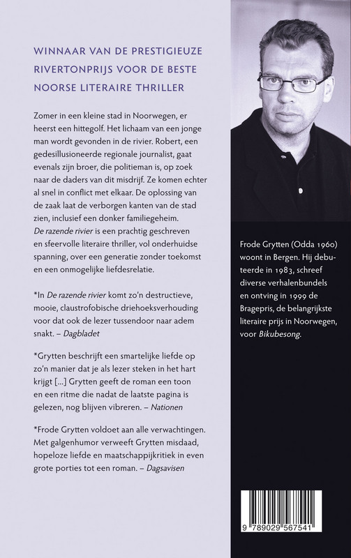 Achterkant van De razende rivier