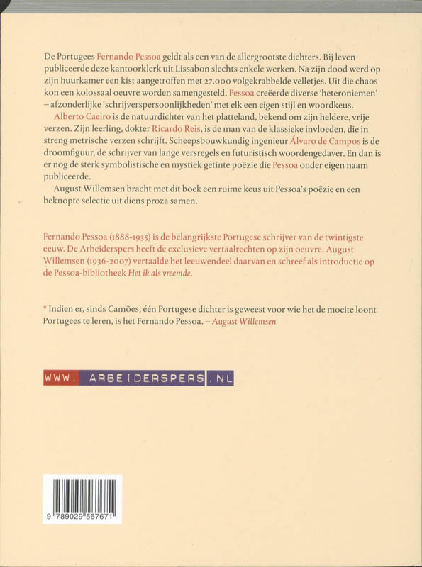 Achterkant van Gedichten