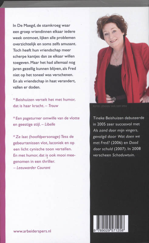 Achterkant van Wat doen we met Fred?