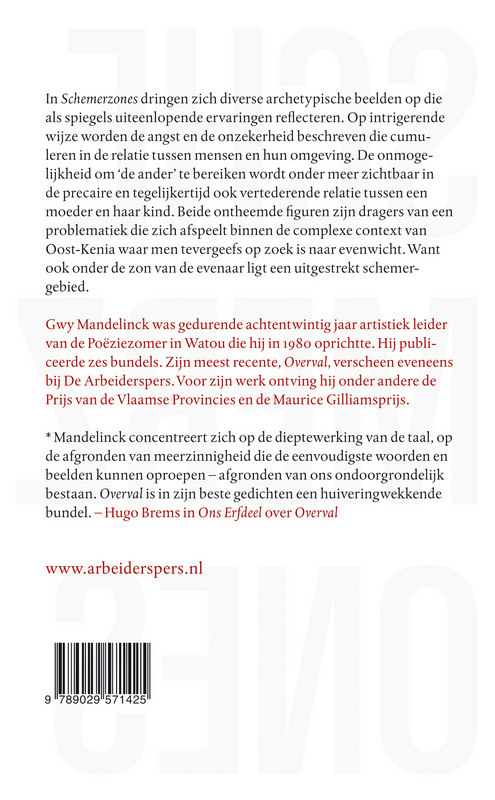 Achterkant van Schemerzones