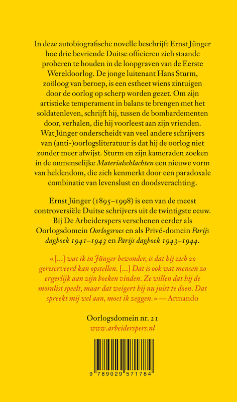 Achterkant van Luitenant Sturm