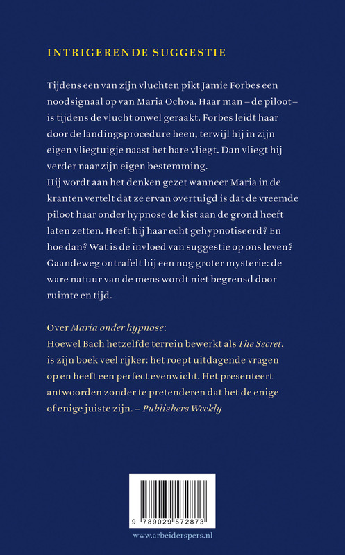 Achterkant van Maria onder hypnose