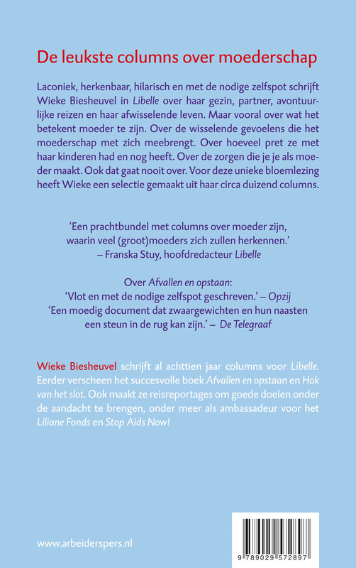 Achterkant van Je zal zo'n moeder hebben