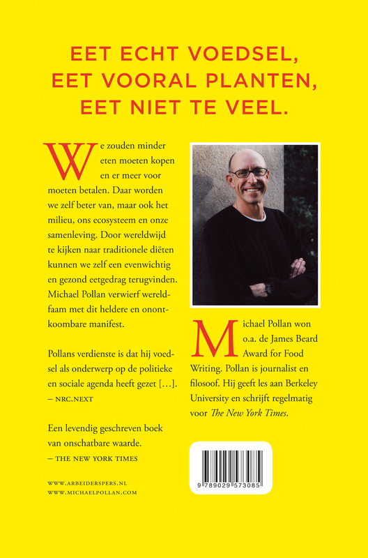 Achterkant van Een pleidooi voor echt eten