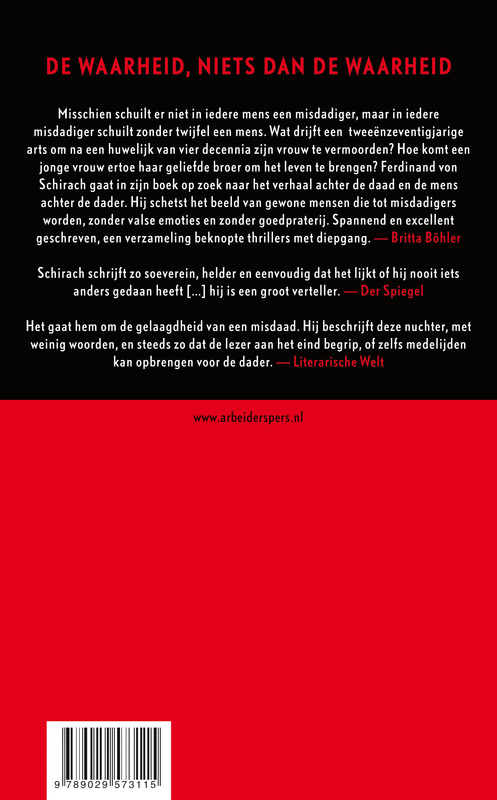 Achterkant van Misdaden