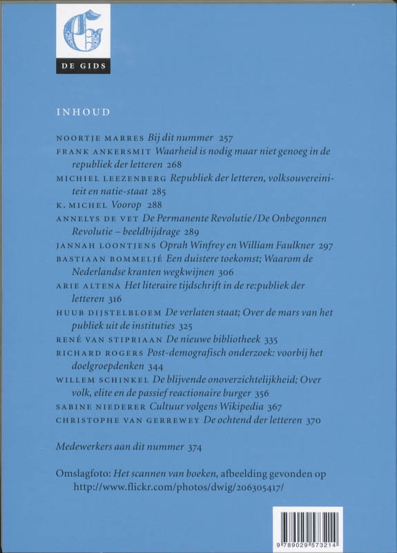 Achterkant van 3 / 2010