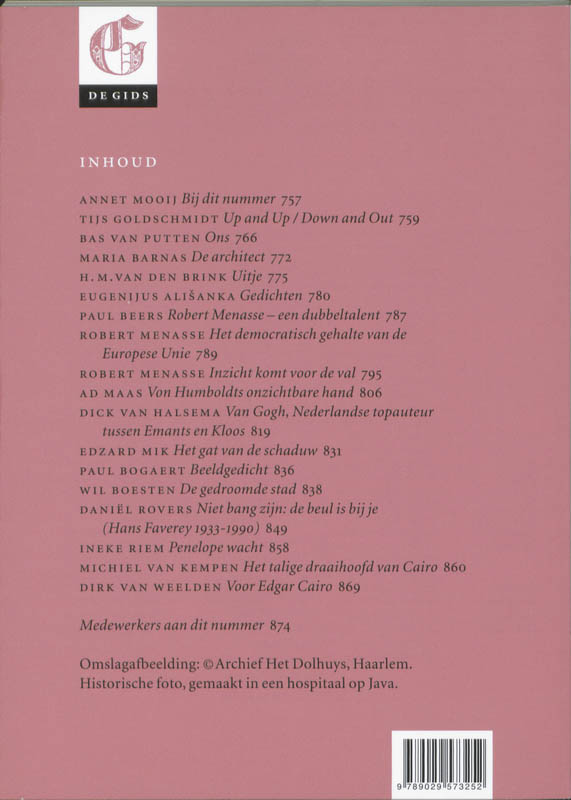 Achterkant van De Gids 2010 / 7