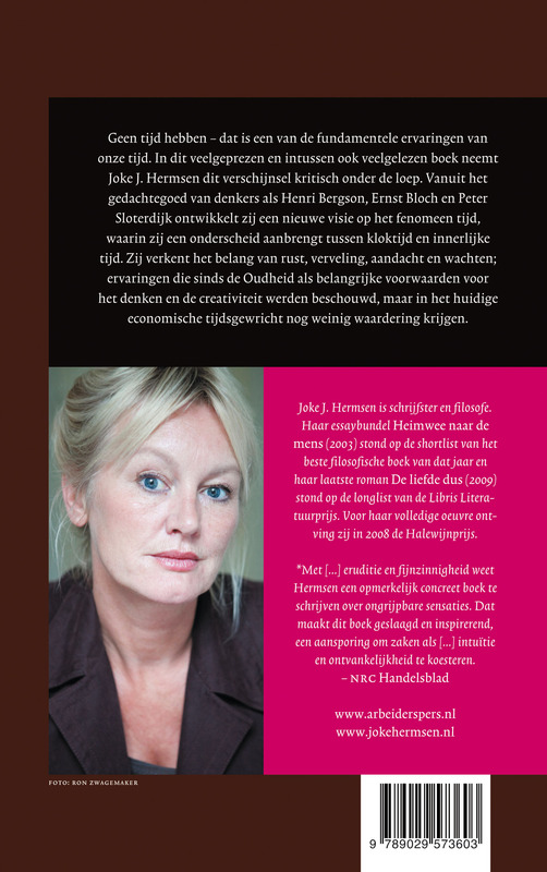 Achterkant van Stil de tijd