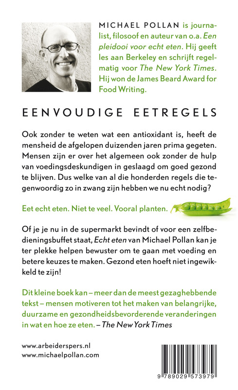 Achterkant van Echt eten