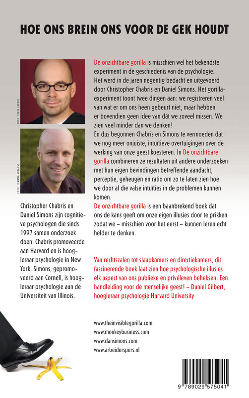 Achterkant van De onzichtbare gorilla