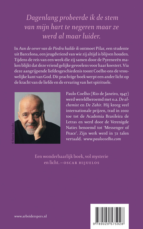 Achterkant van Aan de oever van de Piedra huilde ik