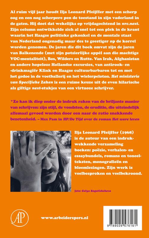 Achterkant van Het ministerie van specifieke zaken