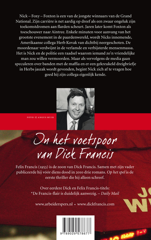 Achterkant van Op het spel