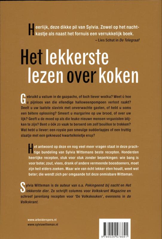 Achterkant van Koken met Sylvia Witteman