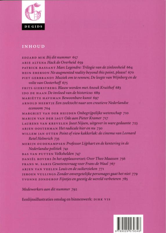 Achterkant van De gids 2011/ 6