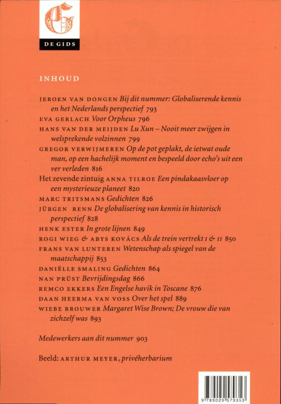 Achterkant van De Gids 2011/07