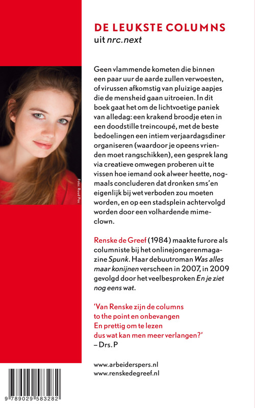 Achterkant van Geen paniek