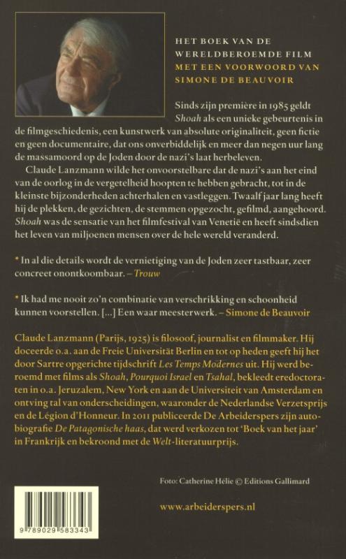 Achterkant van Shoah