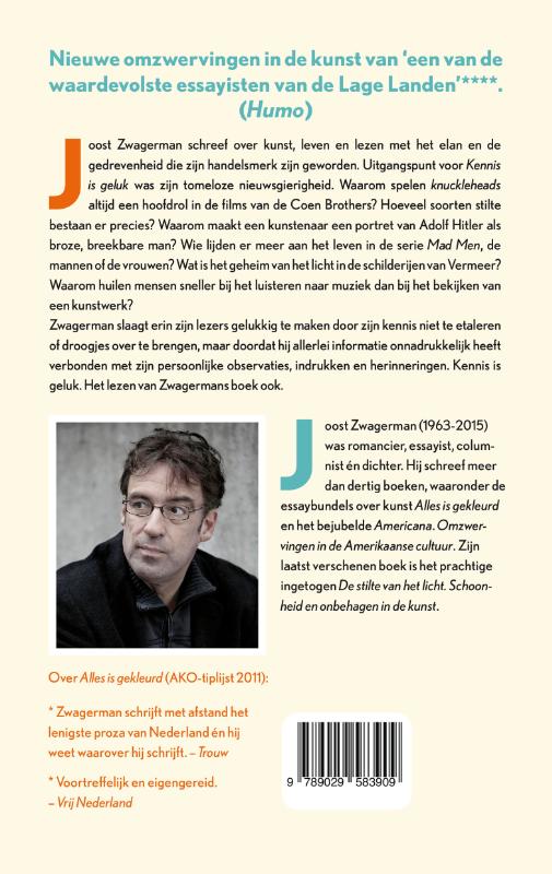 Achterkant van Kennis is geluk