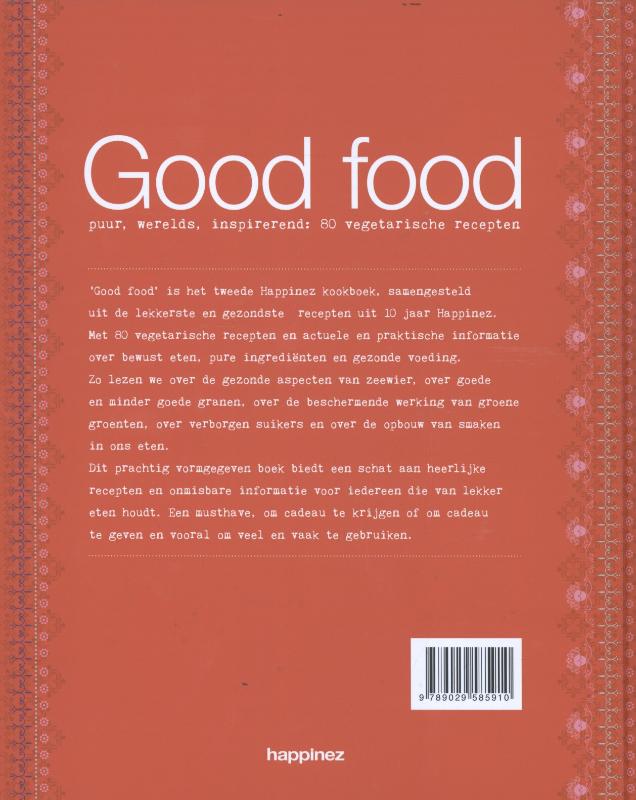 Achterkant van Good food