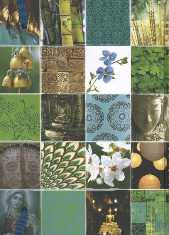 Achterkant van Happinez noteboek multibeeld