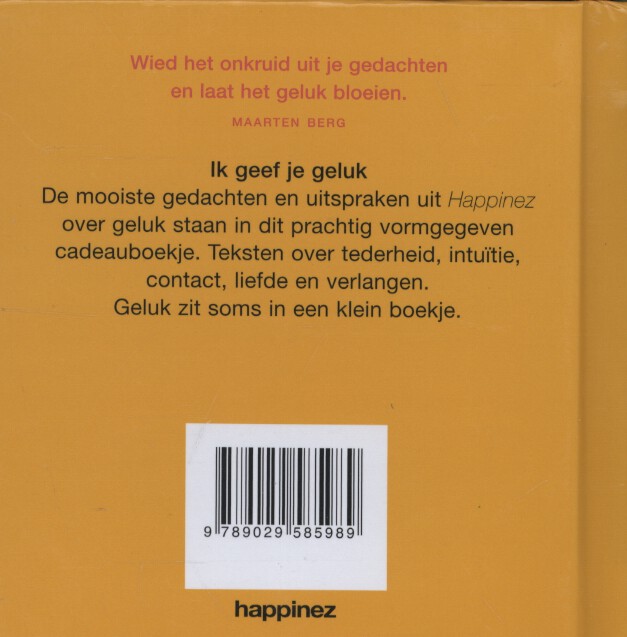 Achterkant van Ik geef je geluk