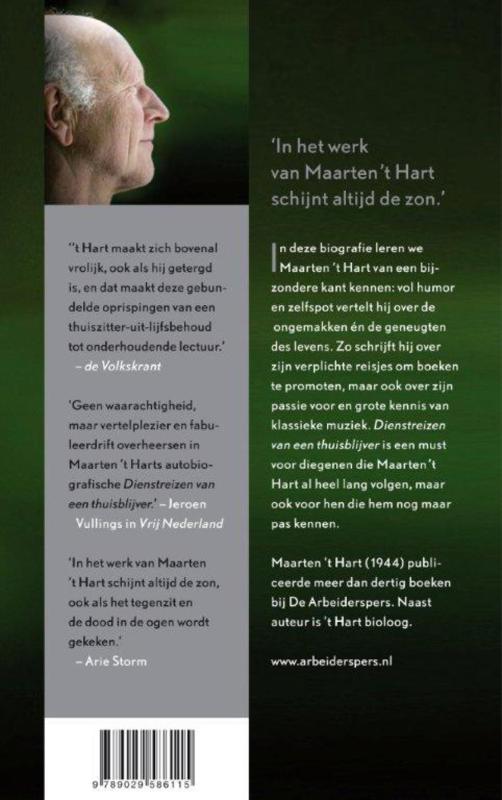 Achterkant van Dienstreizen van een thuisblijver