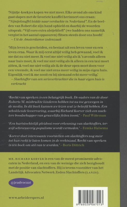 Achterkant van Recht van spreken