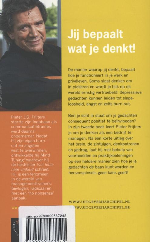 Achterkant van Meester over je gedachten