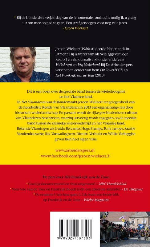 Achterkant van Het Vlaanderen van de Ronde
