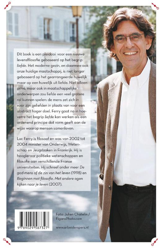 Achterkant van Over de liefde