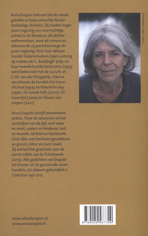 Achterkant van Gedichten 1991-2012
