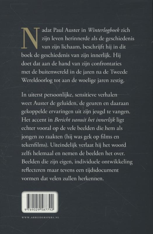 Achterkant van Bericht vanuit het innerlijk