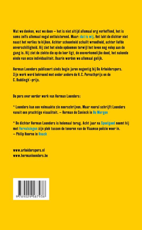 Achterkant van Dat is wij