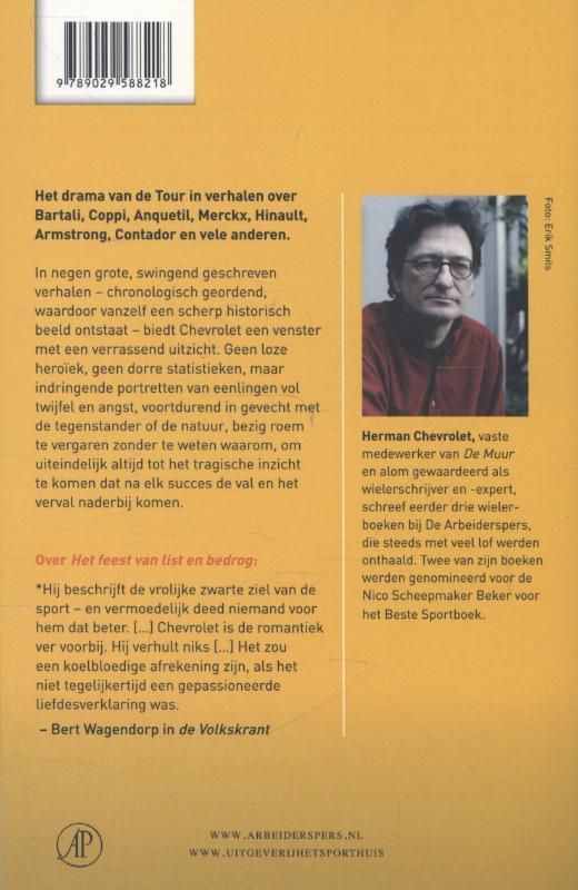 Achterkant van Het mysterie van de eerste gele trui