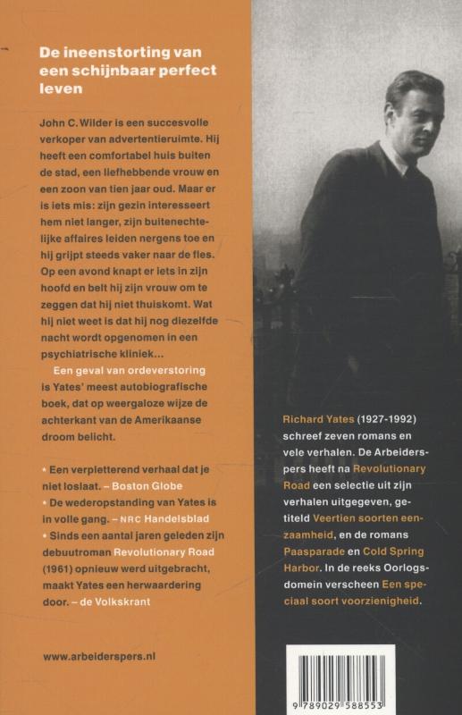 Achterkant van Een geval van ordeverstoring