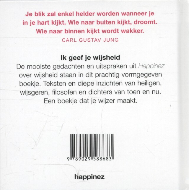 Achterkant van Ik geef je wijsheid