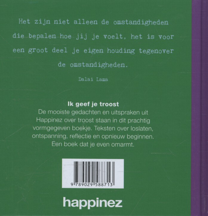 Achterkant van Ik geef je troost