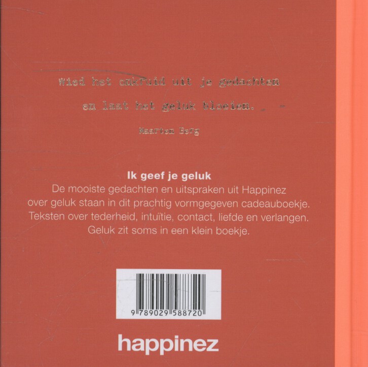 Achterkant van Ik geef je geluk